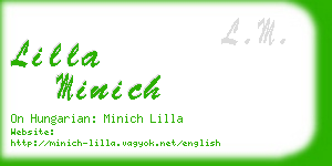 lilla minich business card